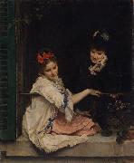 Raimundo de Madrazo y  Garreta Women at a Window (nn02) oil painting artist